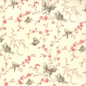 3 Sisters Papillon Fabric - Butterfly Garden - Ivory (4075 11)