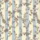 3 Sisters Papillon - Botanical Stripe - Aqua Ivory (4076 11) Fabric photo