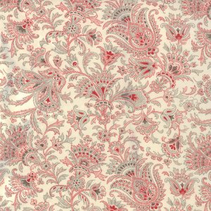 3 Sisters Papillon Fabric - Jacobean - Ivory (4077 11)