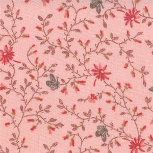 3 Sisters Papillon Fabric - Meandering Ivy - Blush (4079 14)