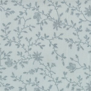 3 Sisters Papillon Fabric - Meandering Ivy - Tonal Aqua (4079 22)