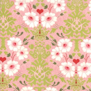 BasicGrey Hello Luscious Fabric - Bouquet - Bubblegum (30281 12)