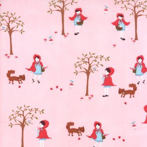 Aneela Hoey A Walk in the Woods Fabric - Little Red - Whisper (18520 13)