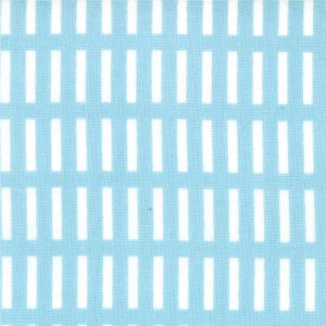 Aneela Hoey A Walk in the Woods Fabric - Dash Stripe - Blue Bell (18526 11)