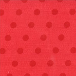Aneela Hoey A Walk in the Woods Fabric - Simple Dots - Poppy (18527 14)