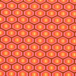 Amy Butler Midwest Modern Fabric - Honeycomb - Fuchsia