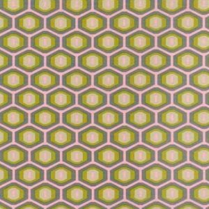 Amy Butler Midwest Modern Fabric - Honeycomb - Grey