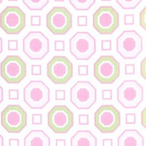 Annette Tatum Little House Fabric - Honey Comb - Pink