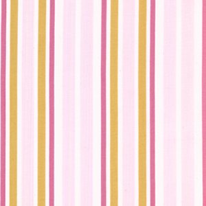 Annette Tatum Little House Fabric - Ice Cream Stripe - Berry