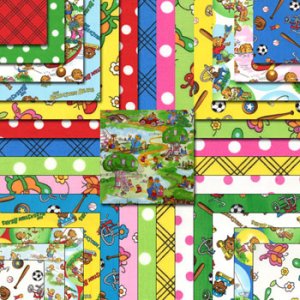Berenstain Bears Welcome to Bear Country Precuts Fabric - Jelly Roll