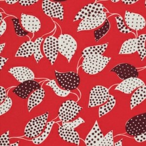 Denyse Schmidt Flea Market Fancy Legacy Collection Fabric - Leaf & Dot - Red