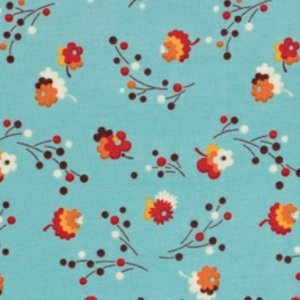 Denyse Schmidt Flea Market Fancy Legacy Collection Fabric - Posie - Turquoise