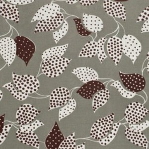 Denyse Schmidt Flea Market Fancy Legacy Collection Fabric - Leaf & Dot - Grey