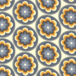 Cosmo Cricket Salt Air Fabric - Coral Bloom - Ocean (37023 11)