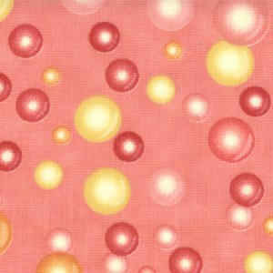 Cosmo Cricket Salt Air Fabric - Tiny Bubbles - Coral (37024 12)