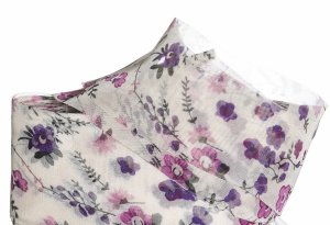 Circulo Tecido Trico Yarn - 0267 Cream, Purple and Pink Floral