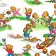 Berenstain Bears Welcome to Bear Country - Camp Activities - White (55501 11) Fabric photo