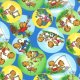 Berenstain Bears Welcome to Bear Country - Outdoor Bubbles - Blue (55502 13) Fabric photo
