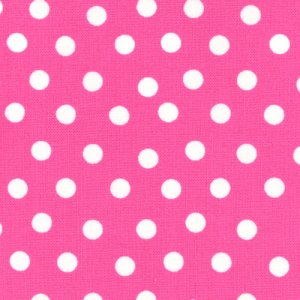 Berenstain Bears Welcome to Bear Country Fabric - Mama's Dots - Pink (55506 24)