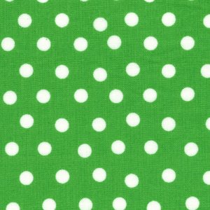 Berenstain Bears Welcome to Bear Country Fabric - Mama's Dots - Green (55506 26)