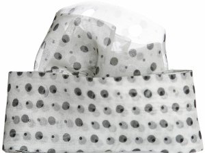 Circulo Tecido Trico Yarn - 2651 White, Black Dots