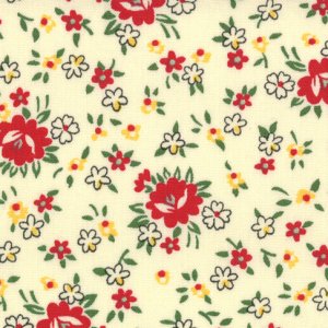American Jane School Days Fabric - Teacher's Bouquet - Manilla (21617 18)