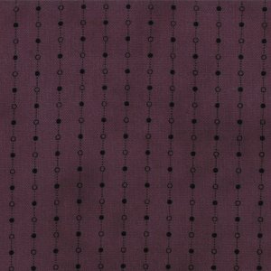 Primitive Gatherings Seasonal Little Gatherings Fabric - Dotted Stripe - Grape (1060 25)