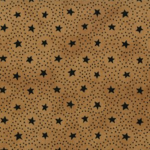 Primitive Gatherings Seasonal Little Gatherings Fabric - Circles and Stars - Honey (1061 12)