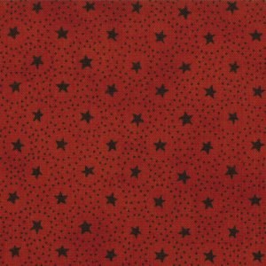 Primitive Gatherings Seasonal Little Gatherings Fabric - Circles and Stars - Rust (1061 35)