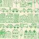 Lucie Summers Summersville - Town - Leaf (31700 15) Fabric photo