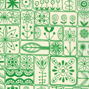 Lucie Summers Summersville Fabric - Scandi - Leaf (31701 15)
