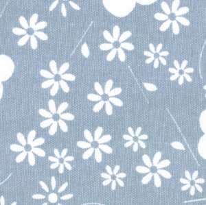 Sweetwater Make Life Canvas Fabric - Blue Flower (54920 11)