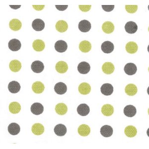 Sweetwater Make Life Canvas Fabric - Green Dots (54920 14)