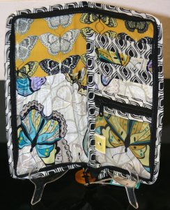 Chicken Boots Mini Knitter Case - Butterflies