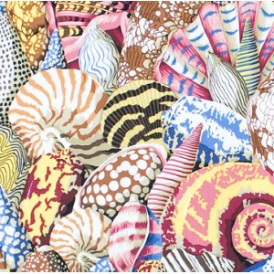 Philip Jacobs Shell Montage Fabric - Natural