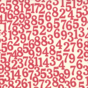 Sweetwater Lucy's Crab Shack Fabric - Number Games - Pink Bikini (5482 16)