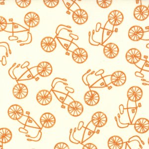 Sweetwater Lucy's Crab Shack Fabric - Cruiser - Cream Orangesicle (5487 25)