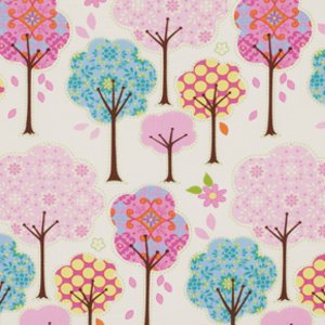 Dena Designs Pretty Little Things Fabric - Trees - Cream