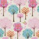 Dena Designs Pretty Little Things - Trees - Cream Fabric photo