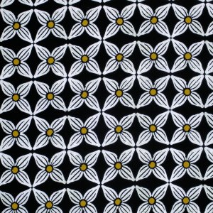 Ty Pennington Impressions Fabric - Petals - Black