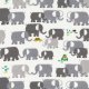 Cloud 9 Fabrics Happy Drawing - Elephants Fabric photo