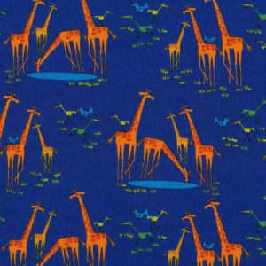 Cloud 9 Fabrics Happy Drawing Fabric - Giraffes