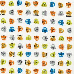 Cloud 9 Fabrics Happy Drawing Fabric - Owls