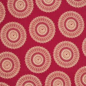 Tina Givens Star Flakes and Glitter Fabric - Stardust - Scarlet