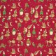 Tina Givens Star Flakes and Glitter - Christmas Pageant - Scarlet Fabric photo