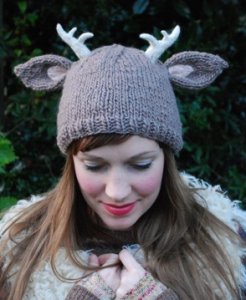 Tiny Owl Knits Patterns - Deer With Antlers Hat Pattern