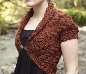 Tiny Owl Knits Patterns - Forest and Frill Shrug Pattern