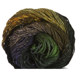 Noro Silk Garden Yarn - 360 Black, Olive, Gold