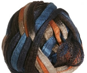 Knitting Fever Flounce Yarn - 33 Rust, Purple, Blue