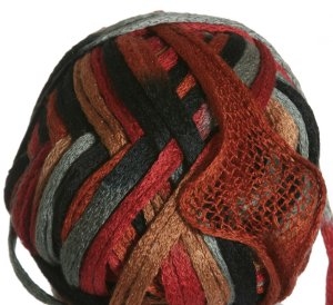 Knitting Fever Flounce Yarn - 35 Rust, Tan, Brown